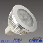 &nbsp;Blueline economy&nbsp;LED MR16&nbsp;3W&nbsp;warm wit&nbsp;3x1 watt Cree Q2-Q4 XP-E&nbsp;Mat al